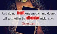 Do not insult